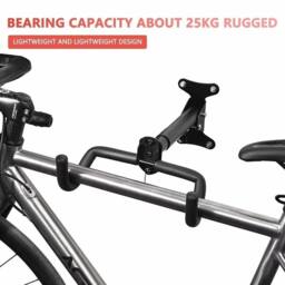 VOGREX Bike Bicycle Wall Mounted Rack Storage Hanger Holder in Black - thumbnail 3