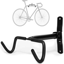 VOGREX Bike Bicycle Wall Mounted Rack Storage Hanger Holder in Black - thumbnail 1