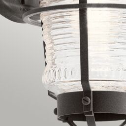 Netlighting Kichler Chance Harbor Outdoor 1 Light Wall Lantern Weathered Zinc IP44 in Grey - thumbnail 3