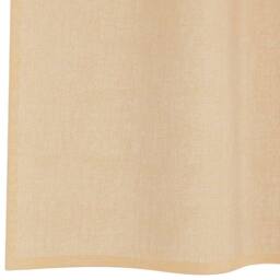 Berkfield Home Voile Curtains with Rod Pockets 2 pcs Sand in Light Tan - thumbnail 6