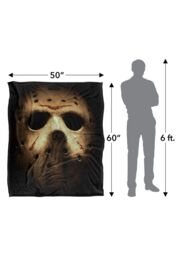 Warner Brothers Friday The 13Th Silky Touch Super Soft Throw Blanket 152x127cm in White - Size: 152x127 cm - thumbnail 3