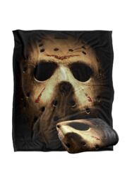 Warner Brothers Friday The 13Th Silky Touch Super Soft Throw Blanket 152x127cm in White - Size: 152x127 cm - thumbnail 2