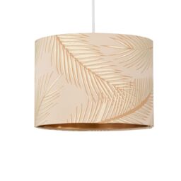 First Choice Lighting Tropica - Champagne Gold Embossed 25cm Ceiling Pendant or Lamp Shade