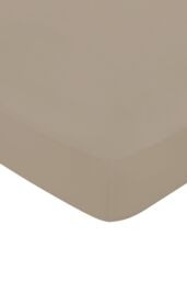 1951 'Luxury 400 Thread Count' Cotton Sateen Fitted Sheet in Beige - Size: King Fitted - thumbnail 1