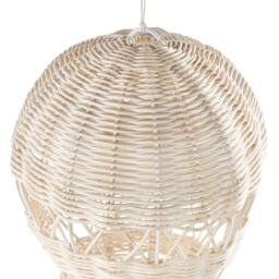 Wyld and Coco Handmade Rattan Hot Air Balloon Hanging Decor for Kids Room Natural - thumbnail 3