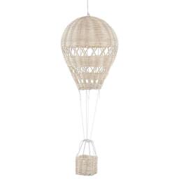 Wyld and Coco Handmade Rattan Hot Air Balloon Hanging Decor for Kids Room Natural - thumbnail 2