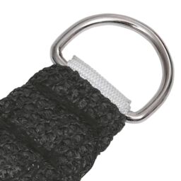 Berkfield Home Sunshade Sail 160 g/m ² Anthracite 3/4x3 m HDPE in Black - thumbnail 3
