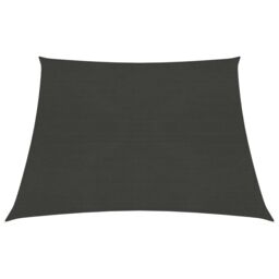 Berkfield Home Sunshade Sail 160 g/m ² Anthracite 3/4x3 m HDPE in Black - thumbnail 1
