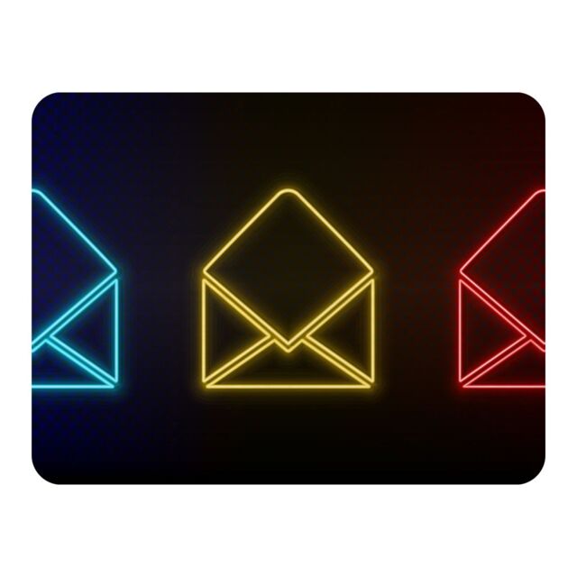 Benjamin Tate Design Neon Email Set Blanket in Natural - Size: 120 cm x 150 cm - image 1