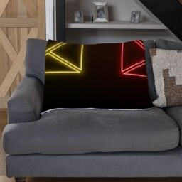 Benjamin Tate Design Neon Email Set Blanket in Natural - Size: 120 cm x 150 cm - thumbnail 2