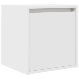 Berkfield Home Wall-Mounted Bedside Cabinets 2 pcs White 38x34x40 cm - Size: 38 x 34 x 40 cm - thumbnail 5