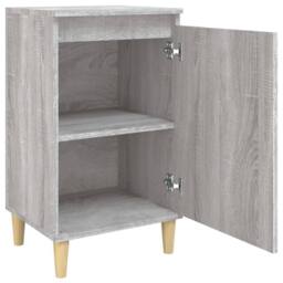 Berkfield Home Bedside Cabinet Grey Sonoma 40x35x70 cm Engineered Wood - Size: 40 x 35 x 70 cm - thumbnail 6