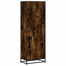 Berkfield Home Bookcase Smoked Oak 60x35x170.5 cm Engineered Wood in Brown - thumbnail 6