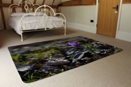 Benjamin Tate Design Autumn Flower Bloom In Nature Designer Rug in Natural - Size: Large - thumbnail 3