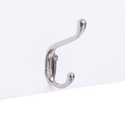 Berkfield Home Wall Mounted Coat Rack FAMILY 74x29.5 cm in White - thumbnail 4
