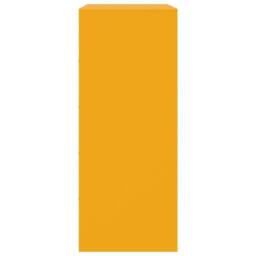 Berkfield Home Highboard Mustard Yellow 67x39x95 cm Steel - Size: 67 x 39 x 95 cm - thumbnail 8