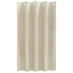 Berkfield Home Blackout Curtains with Eyelets 2 pcs Cream Velvet - thumbnail 3