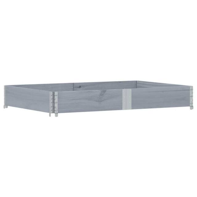 Berkfield Home Garden Planter Grey 150x100 cm Solid Wood Pine - image 1