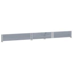 Berkfield Home Garden Planter Grey 150x100 cm Solid Wood Pine - thumbnail 4