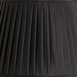 Ruma Black Knife Pleat Lamp Shade Tapered Faux Silk Shade for Table Lamps & Floor Lamps - Size: 16 inches - thumbnail 3