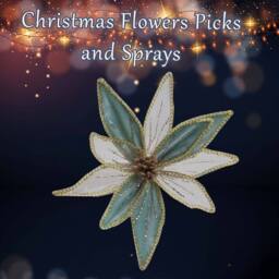 VFM e-Store Christmas Poinsettia Clip Decoration 14cm x 4cm Green X 1 - Size: 14 cm x 4 cm - thumbnail 3