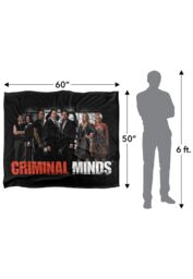 ViacomCBS/Nickelodeon Criminal Minds The Brain Trust Silky Touch Super Soft Throw Blanket 152 X 127 cm in White - thumbnail 5