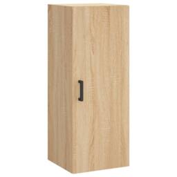 Berkfield Home Wall Mounted Cabinet Sonoma Oak 34.5x34x90 cm in Light Brown - thumbnail 3