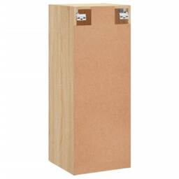 Berkfield Home Wall Mounted Cabinet Sonoma Oak 34.5x34x90 cm in Light Brown - thumbnail 9