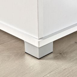 Home Source Ottoman Storage Chest Toy Bedding or Blanket Box Large Wooden Home in White - thumbnail 4