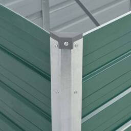 Berkfield Home Garden Raised Bed Galvanised Steel 240x80x77 cm Green - Size: 240 x 80 x 77 cm - thumbnail 7