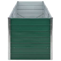 Berkfield Home Garden Raised Bed Galvanised Steel 240x80x77 cm Green - Size: 240 x 80 x 77 cm - thumbnail 5