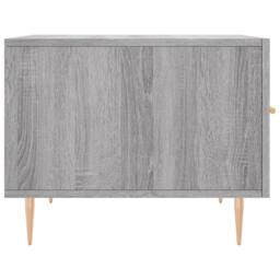 Berkfield Home Decorative Coffee Table Grey Sonoma 50x50x40 cm Engineered Wood - Size: 50 x 50 x 40 cm - thumbnail 7