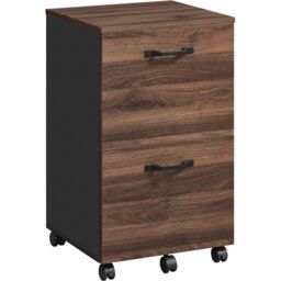 VASAGLE 2 Drawer Rolling File Cabinet for Letter Size Documents in Dark Brown - thumbnail 6