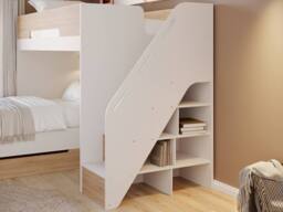 Flair Greyson Staircase Triple Bunk Bed with Storage in Light Oak - Size: Small Double - thumbnail 3