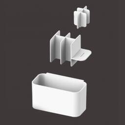 NESTLUNE Electric Toothbrush Holder Large Bathroom Caddy Storage in White - thumbnail 6