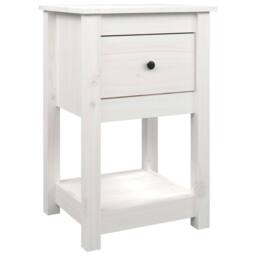 Berkfield Home Bedside Cabinets 2 pcs White 40x35x61.5 cm Solid Wood Pine - thumbnail 6