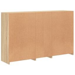 Berkfield Home Sideboard with LED Lights Sonoma Oak 162x37x100 cm in Brown - Size: 162 x 37 x 100 cm - thumbnail 8