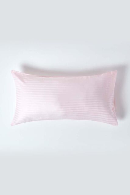 Homescapes Egyptian Cotton Ultrasoft Housewife Pillowcase 330 TC, King Size in Pink - image 1