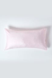 Homescapes Egyptian Cotton Ultrasoft Housewife Pillowcase 330 TC, King Size in Pink - thumbnail 1