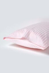 Homescapes Egyptian Cotton Ultrasoft Housewife Pillowcase 330 TC, King Size in Pink - thumbnail 3