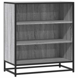 Berkfield Home Sideboard Grey Sonoma 68x35x76 cm Engineered Wood & Metal - Size: 68 x 35 x 76 cm - thumbnail 2
