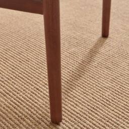 FurnitureboxUK 2x Caia Walnut Effect Wood & Rope Wishbone Dining Chairs - thumbnail 7