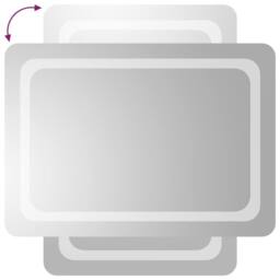 Berkfield Home LED Bathroom Mirror 50x70 cm in Clear - thumbnail 4