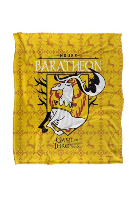 Warner Brothers Game Of Thrones Officially Licensed Silky Touch Super Soft Throw Blanket 152 x 127 cm in White - image 1