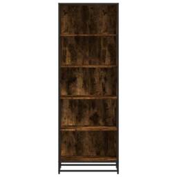 Berkfield Home Bookcase Smoked Oak 60x35x170.5 cm Engineered Wood in Brown - thumbnail 4