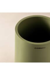 Cosmic Toothbrush Holder, Big & Durable, Polyresin, Volcano, Saona Collection in Black - thumbnail 3