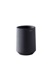Cosmic Toothbrush Holder, Big & Durable, Polyresin, Volcano, Saona Collection in Black - thumbnail 1