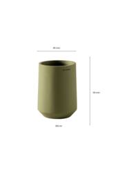 Cosmic Toothbrush Holder, Big & Durable, Polyresin, Volcano, Saona Collection in Black - thumbnail 6