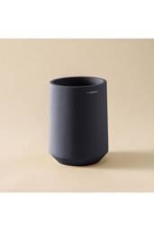 Cosmic Toothbrush Holder, Big & Durable, Polyresin, Volcano, Saona Collection in Black - thumbnail 2