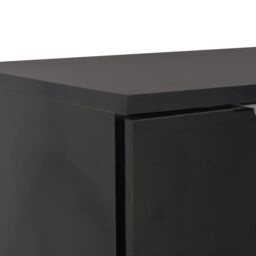 Berkfield Home Sideboard High Gloss Black 71x35x76 cm Engineered Wood - Size: 71 x 35 x 76 cm - thumbnail 6